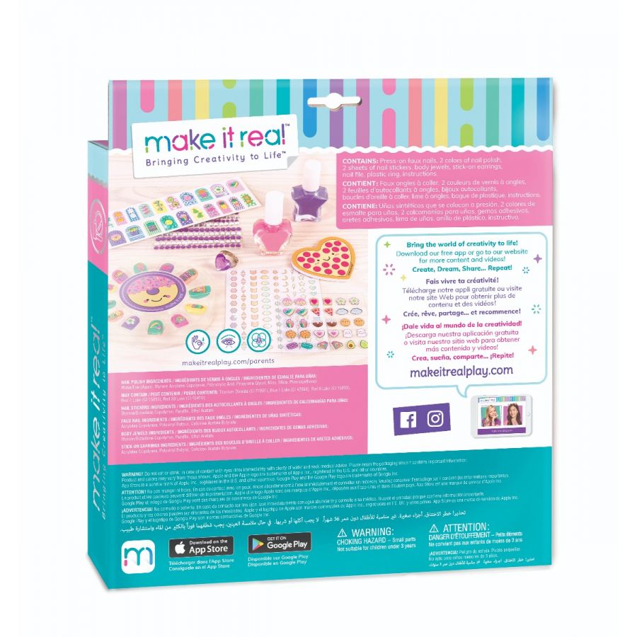 Bộ sơn móng tay lấp lánh MAKE IT REAL 2306MIRA