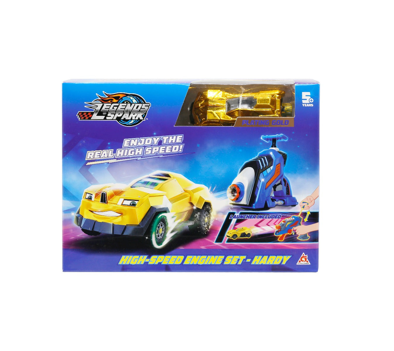 Bộ xe đua và bệ phóng cơ bản Hardy Hoàng Kim LEGEND SPARK YW222013