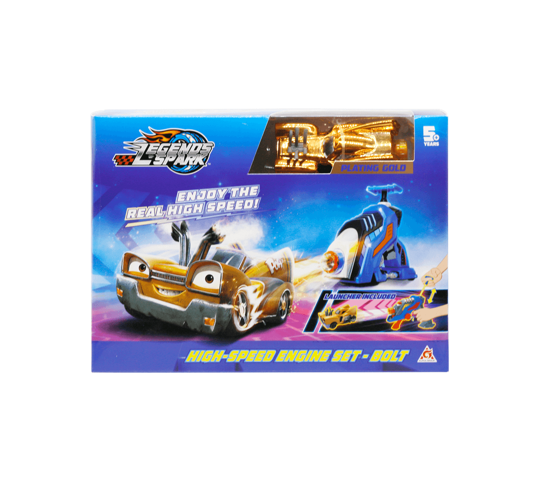 Bộ xe đua và bệ phóng cơ bản Bolt Sấm Chớp LEGEND SPARK YW222015