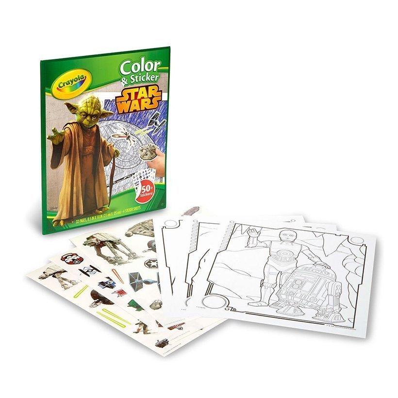 Bộ giấy tô màu và hình dán Star Wars CRAYOLA 0458760000