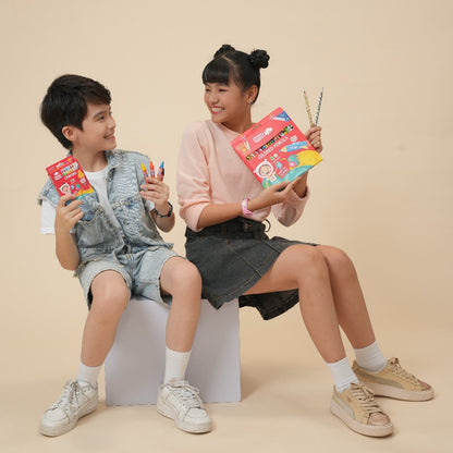 Bộ Bút Sáp Màu Colorful - 16 màu CLEVERHIPPO CRAYON1601