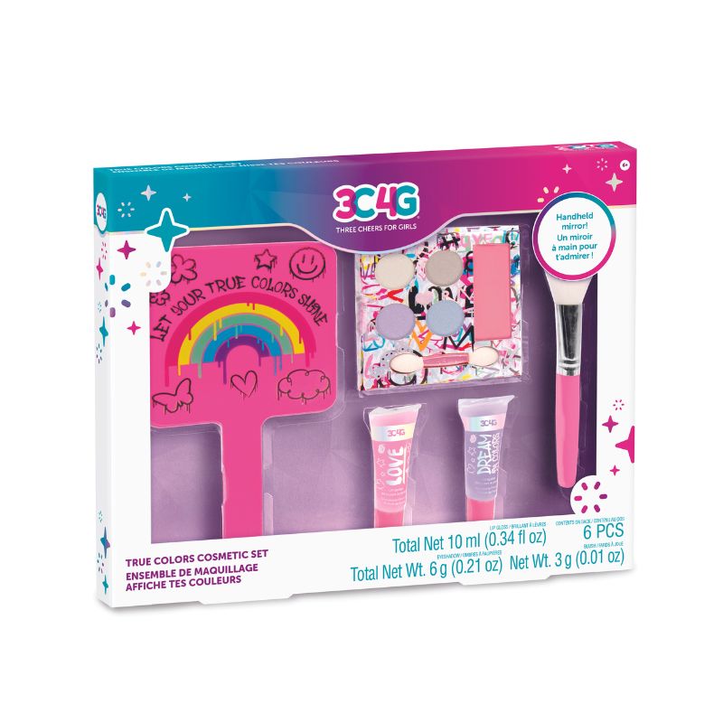 Bộ gương và set trang điểm họa tiết mini MAKE IT REAL 10046