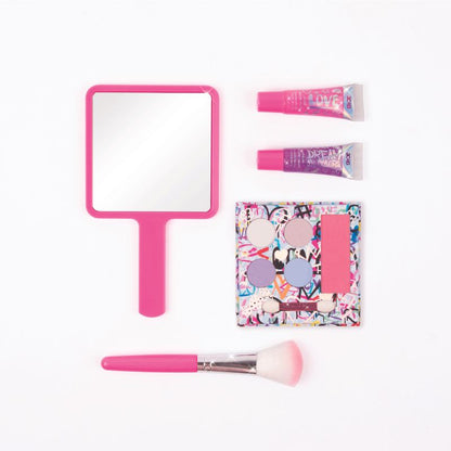 Bộ gương và set trang điểm họa tiết mini MAKE IT REAL 10046