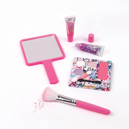 Bộ gương và set trang điểm họa tiết mini MAKE IT REAL 10046