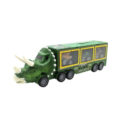 Biệt đội xe tải giải cứu khủng long xanh lá DINOS PARTY 1300A