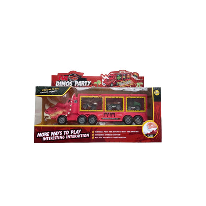Biệt đội xe tải giải cứu khủng long đỏ DINOS PARTY 1322A