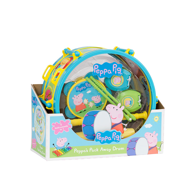 Bộ trống Peppa Pig tiện lợi đóng gói các nhạc cụ khác. PEPPA PIG 138402800