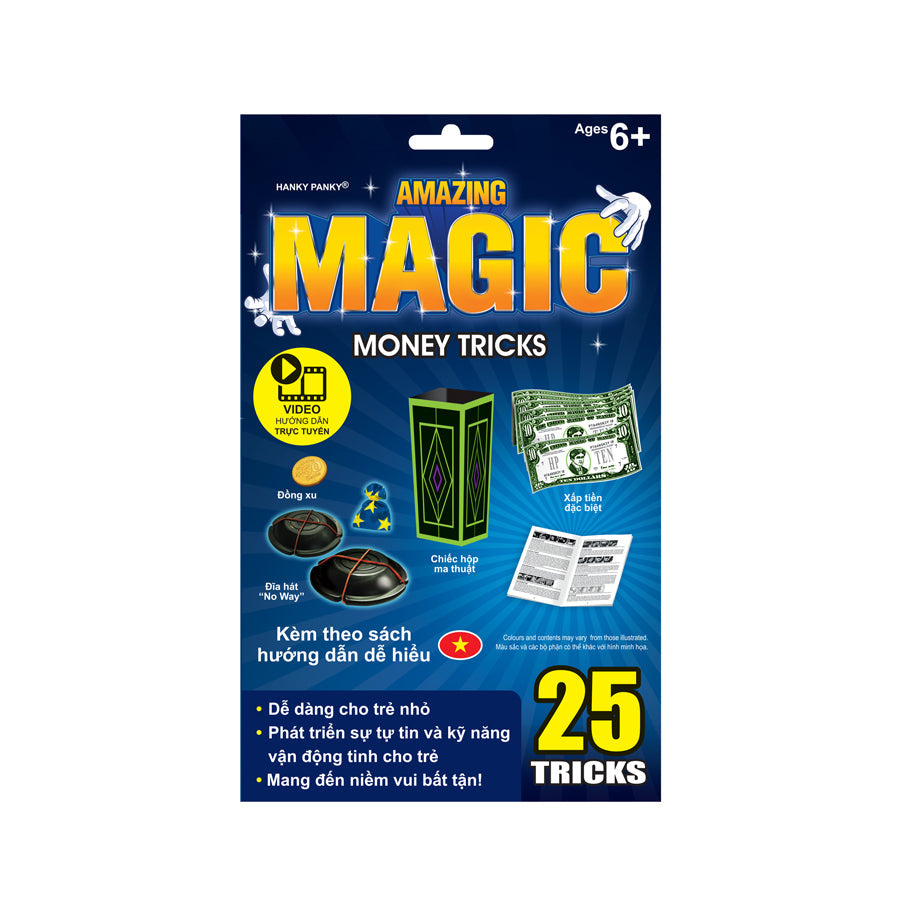 Bộ 25 trò ảo thuật hấp dẫn cùng Tờ tiền ma thuật Hanky Panky HP1540