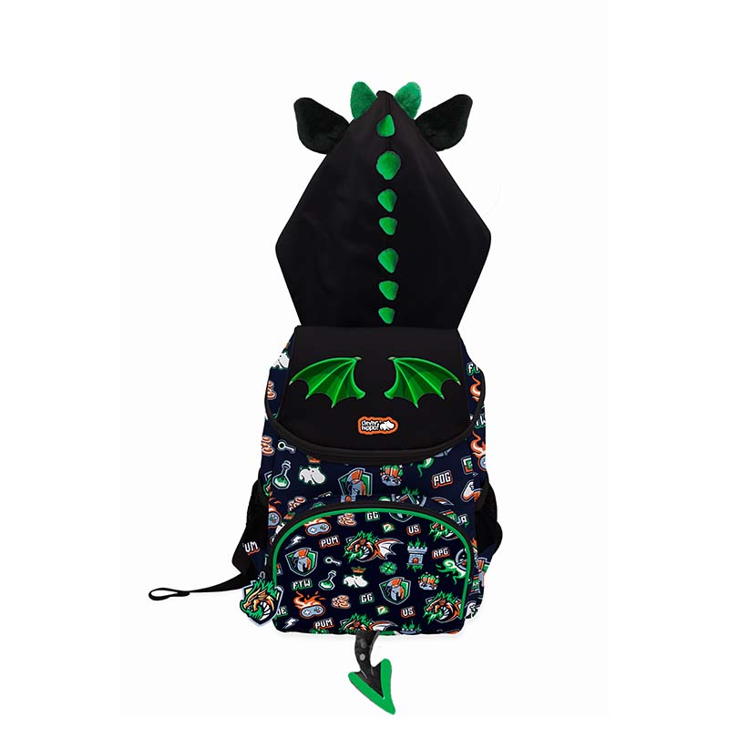 Ba lô Hoodie Dragon Gaming Đen CLEVERHIPPO BG3107