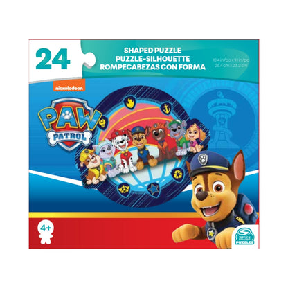 Bộ xếp hình 24 miếng theo shape - Paw Patrol Tròn SPIN GAMES 20145676