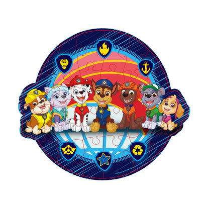 Bộ xếp hình 24 miếng theo shape - Paw Patrol Tròn SPIN GAMES 20145676