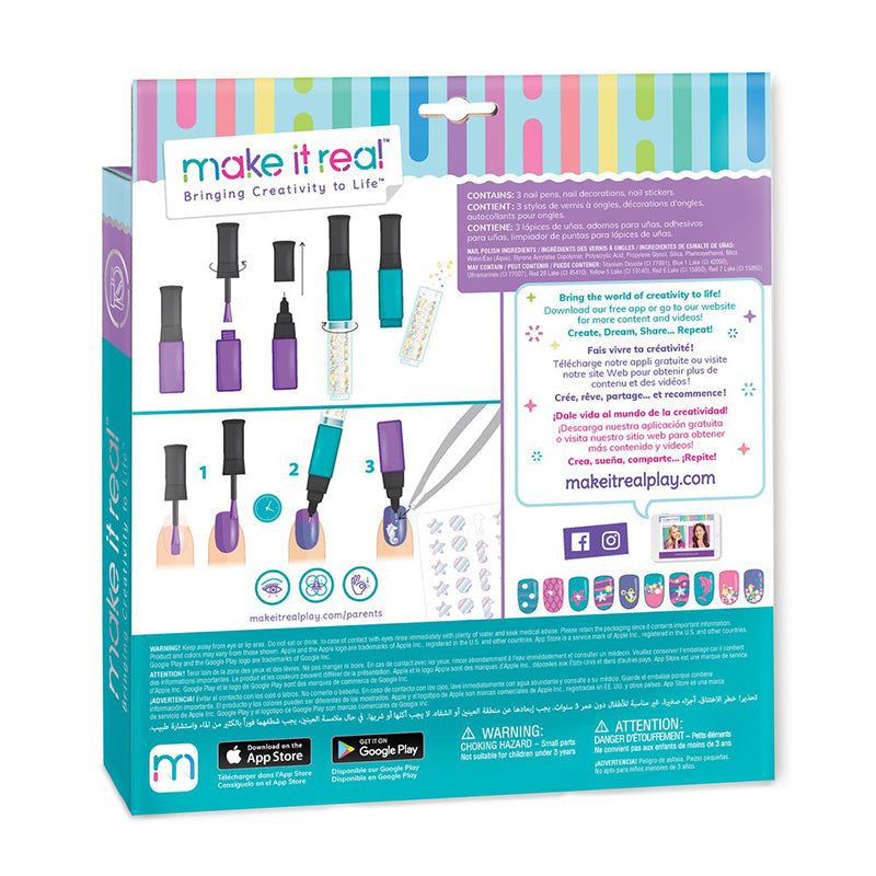 Bộ sơn móng tay nàng tiên cá MAKE IT REAL 2324MIRA