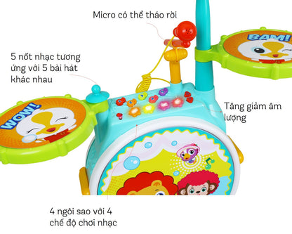 Bộ trống cho bé PEEK A BOO 3130