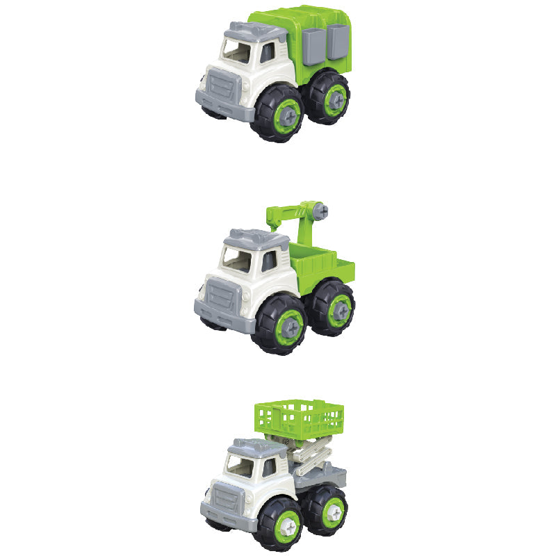 Bộ đồ chơi lắp ráp Vecto DIY 3 trong 1 - Dòng xe vệ sinh VECTO VT2019