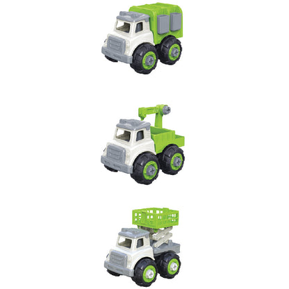 Bộ đồ chơi lắp ráp Vecto DIY 3 trong 1 - Dòng xe vệ sinh VECTO VT2019