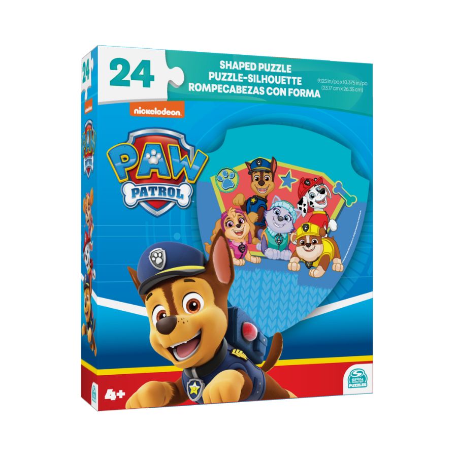 Bộ xếp hình 24 miếng theo shape - Paw Patrol SPIN GAMES 20140871