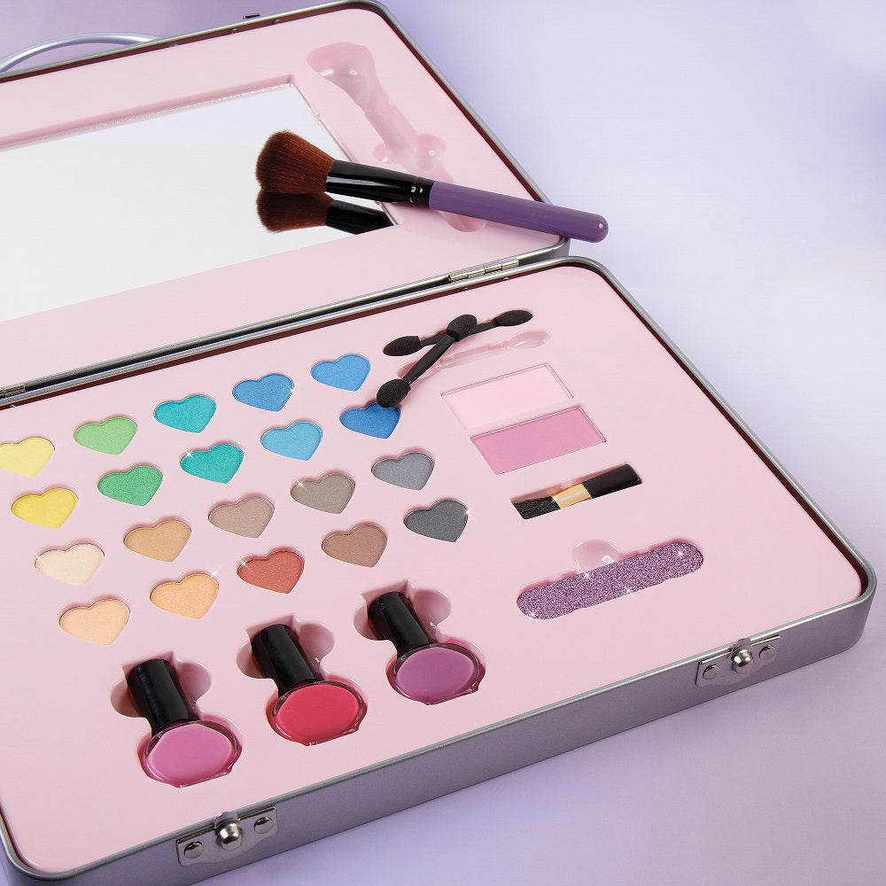 Bộ Dụng Cụ Trang Điểm Màu Hồng Sành Điệu MAKE IT REAL 2506MIRA