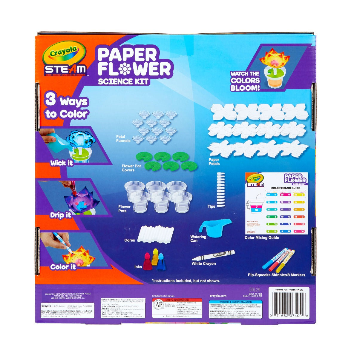 Bộ đồ chơi em yêu khoa học - chế tạo bông hoa kỳ diệu CRAYOLA 747409