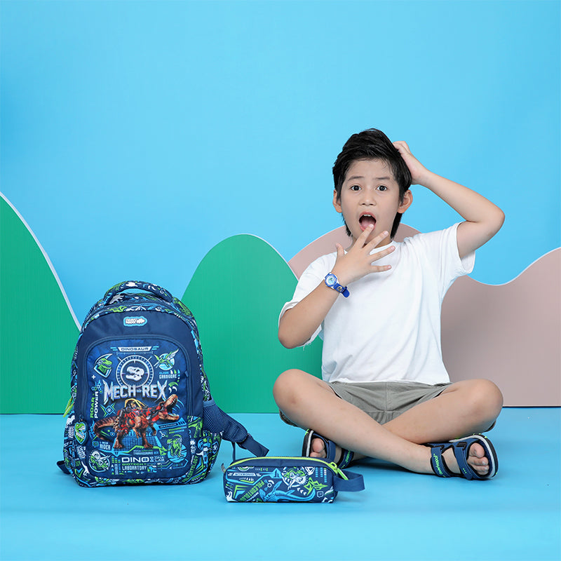 Ba lô Easy Go Mech-Rex Dino Xanh CLEVERHIPPO BD0116