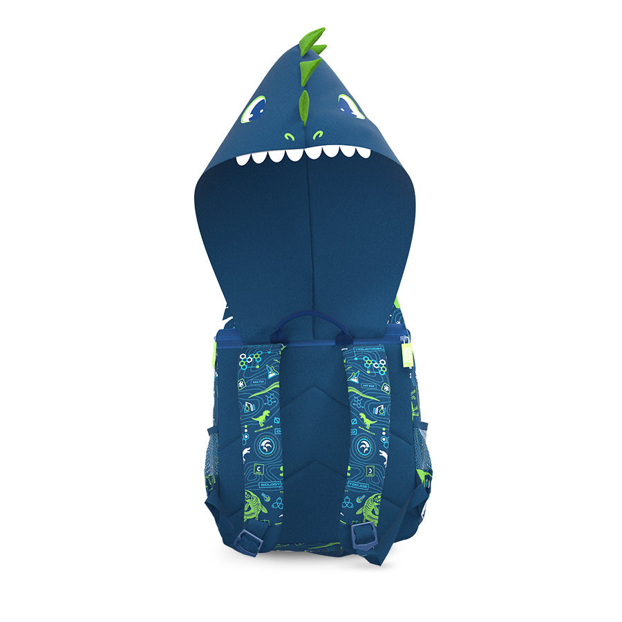 Ba lô Hoodie - Khủng long Siêu Đẳng Xanh dương CLEVERHIPPO BD3106