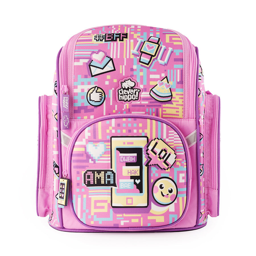 Ba lô Fancy Emoji World Hồng CLEVERHIPPO BM1223