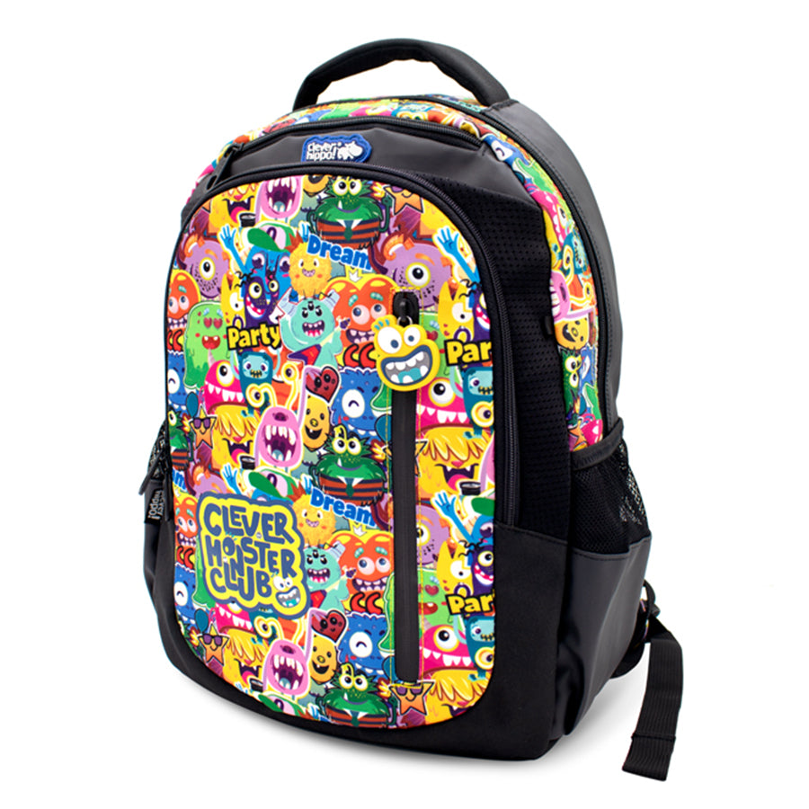 Ba lô Zipit - Clever Monster Đen CLEVERHIPPO BM9202