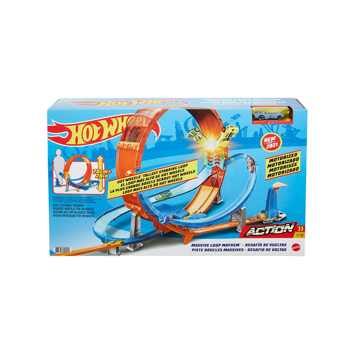Bộ Hot Wheels đường đua xoắn ốc cực đại HOT WHEELS GTV14