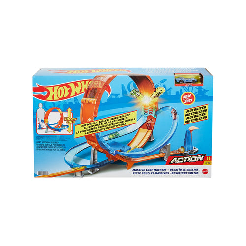 Bộ Hot Wheels đường đua xoắn ốc cực đại HOT WHEELS GTV14