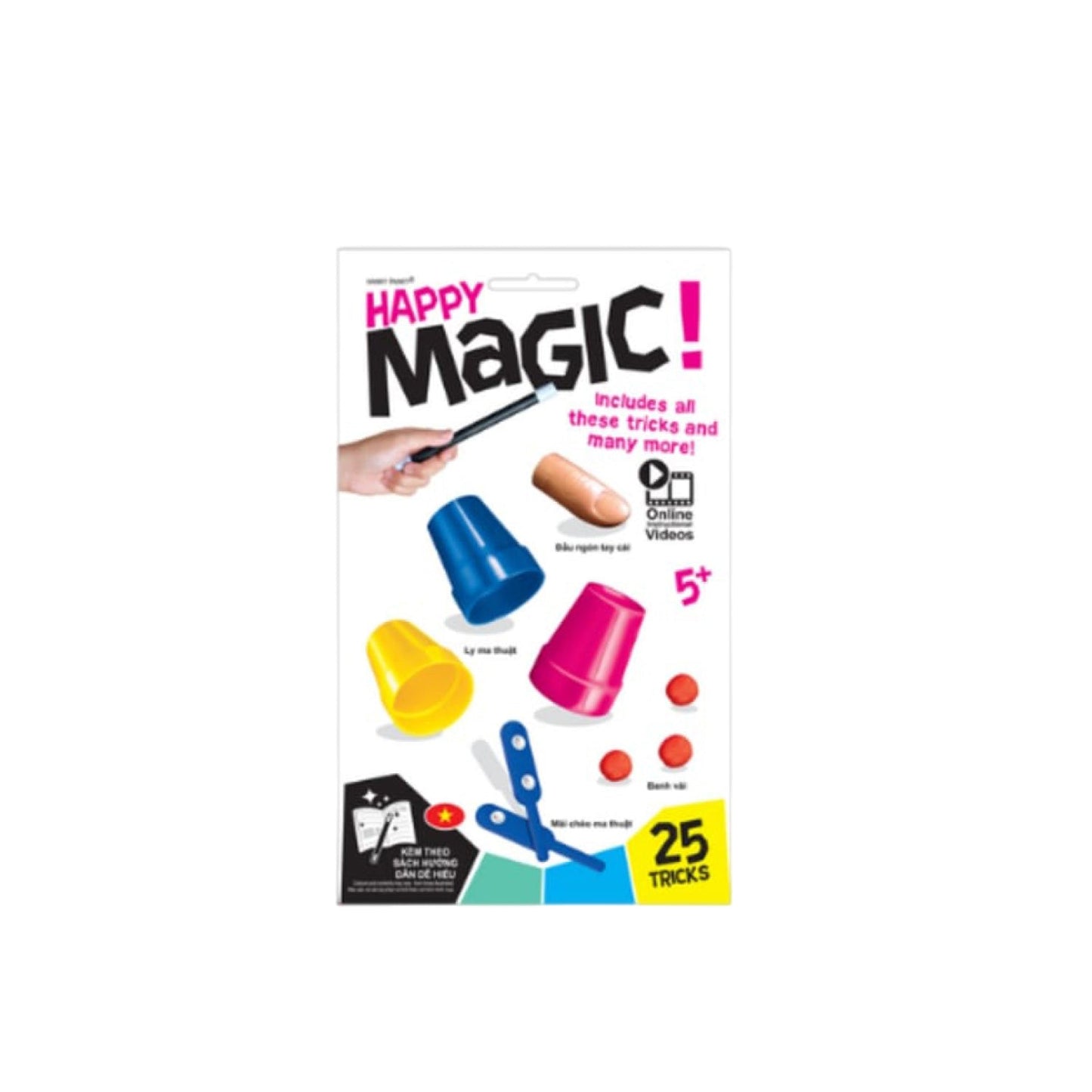 Bộ Happy Magic 25 trò ảo thuật cùng ly và bóng Hanky Panky HP1941