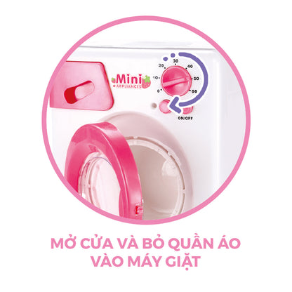 Bộ Đồ Chơi Máy Giặt Hiện Đại và Phụ Kiện Quần Áo SWEET HEART SH8604