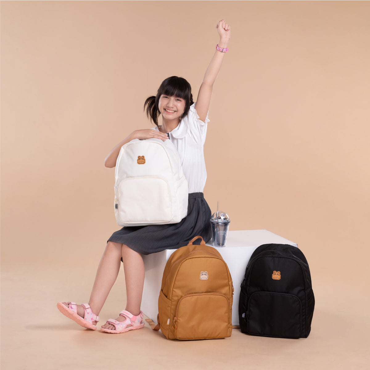 Ba Lô Mono Thời Trang Ivory Clever Hippo BMONO
