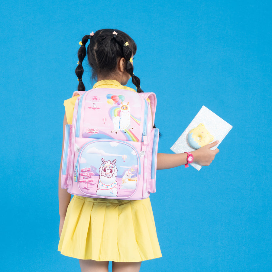 Ba lô Fancy - Alpaca Tinh Nghịch Hồng CLEVERHIPPO BA1215