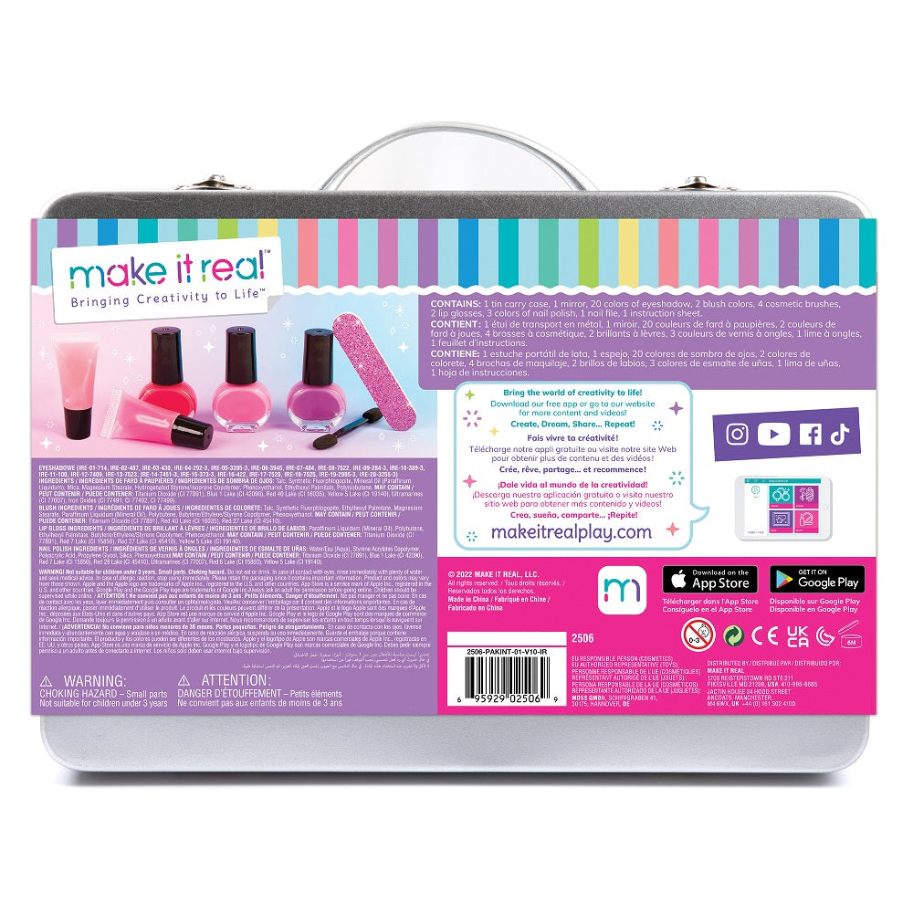 Bộ Dụng Cụ Trang Điểm Màu Hồng Sành Điệu MAKE IT REAL 2506MIRA