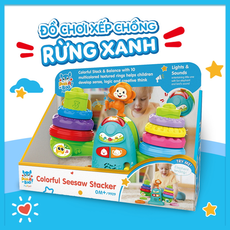 Bộ thăng bằng rừng xanh PEEK A BOO 9929