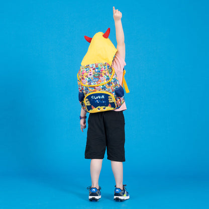 Ba lô Hoodie - Clever Monster Vàng CLEVERHIPPO BM3105