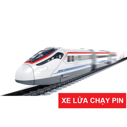 Bộ đồ chơi lắp ráp đường ray và tàu tốc hành chạy pin VECTO VT2934A
