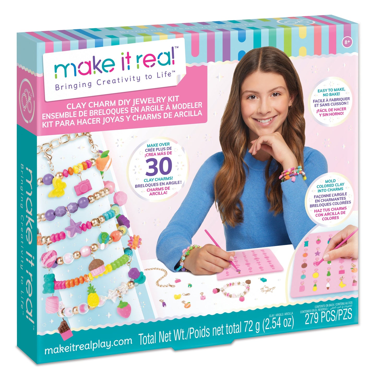 Bộ Làm Vòng Tay Đất Sét Sắc Màu MAKE IT REAL 1422MIR