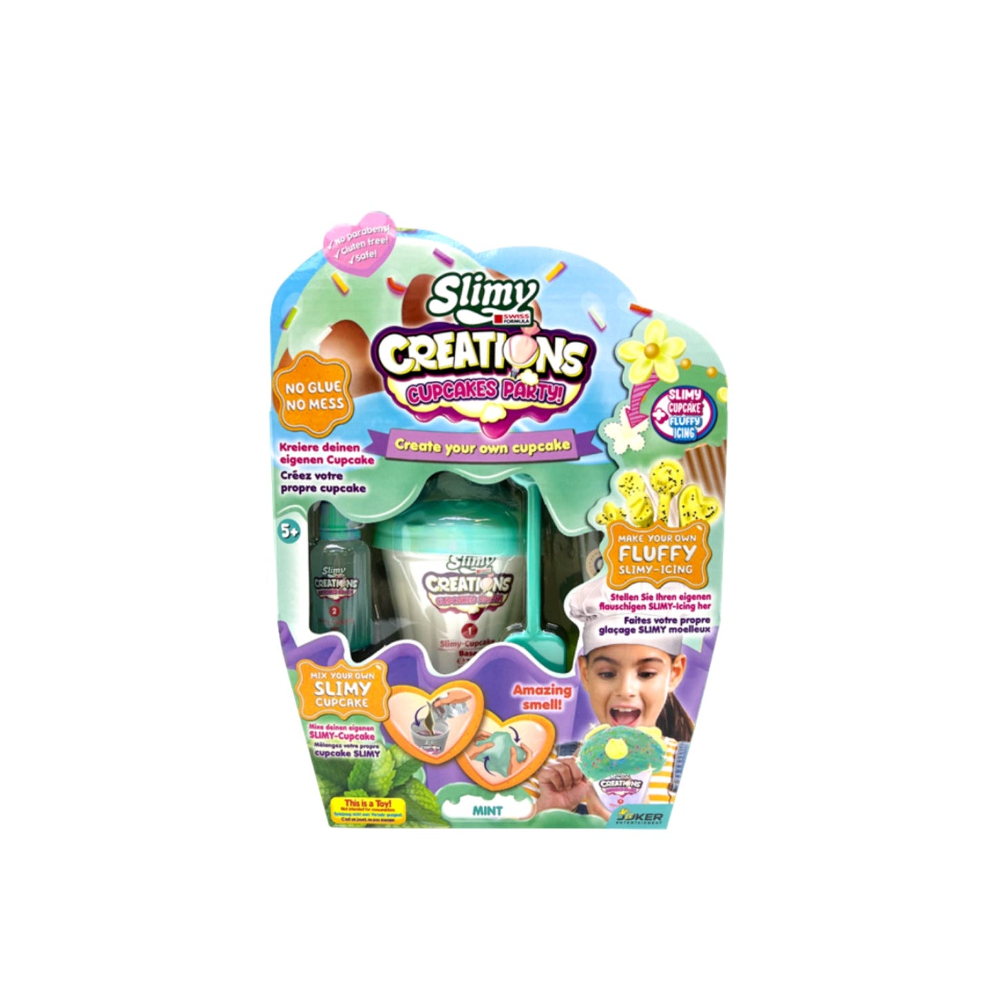 Bộ slime làm bánh Cupcake Vị Bạc Hà xanh tươi mát SLIMY 33047
