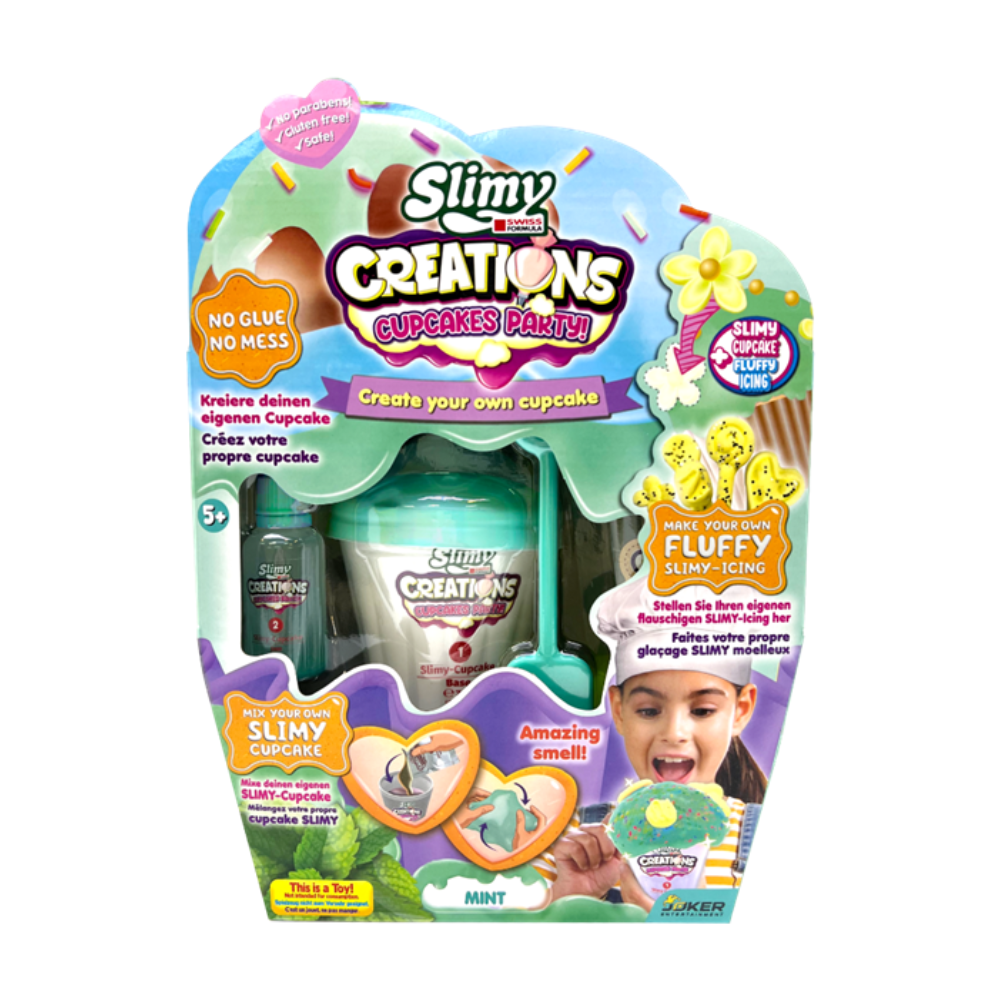 Bộ slime làm bánh Cupcake Vị Bạc Hà xanh tươi mát SLIMY 33047