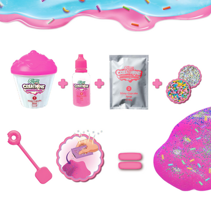 Bộ slime làm bánh Cupcake Vị Dâu hồng đáng yêu SLIMY 33047