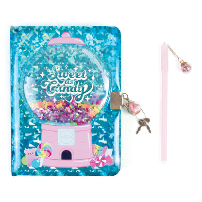 Bộ Sổ Khóa Và Bút Bubble Gum Glitter 3C4G 12052