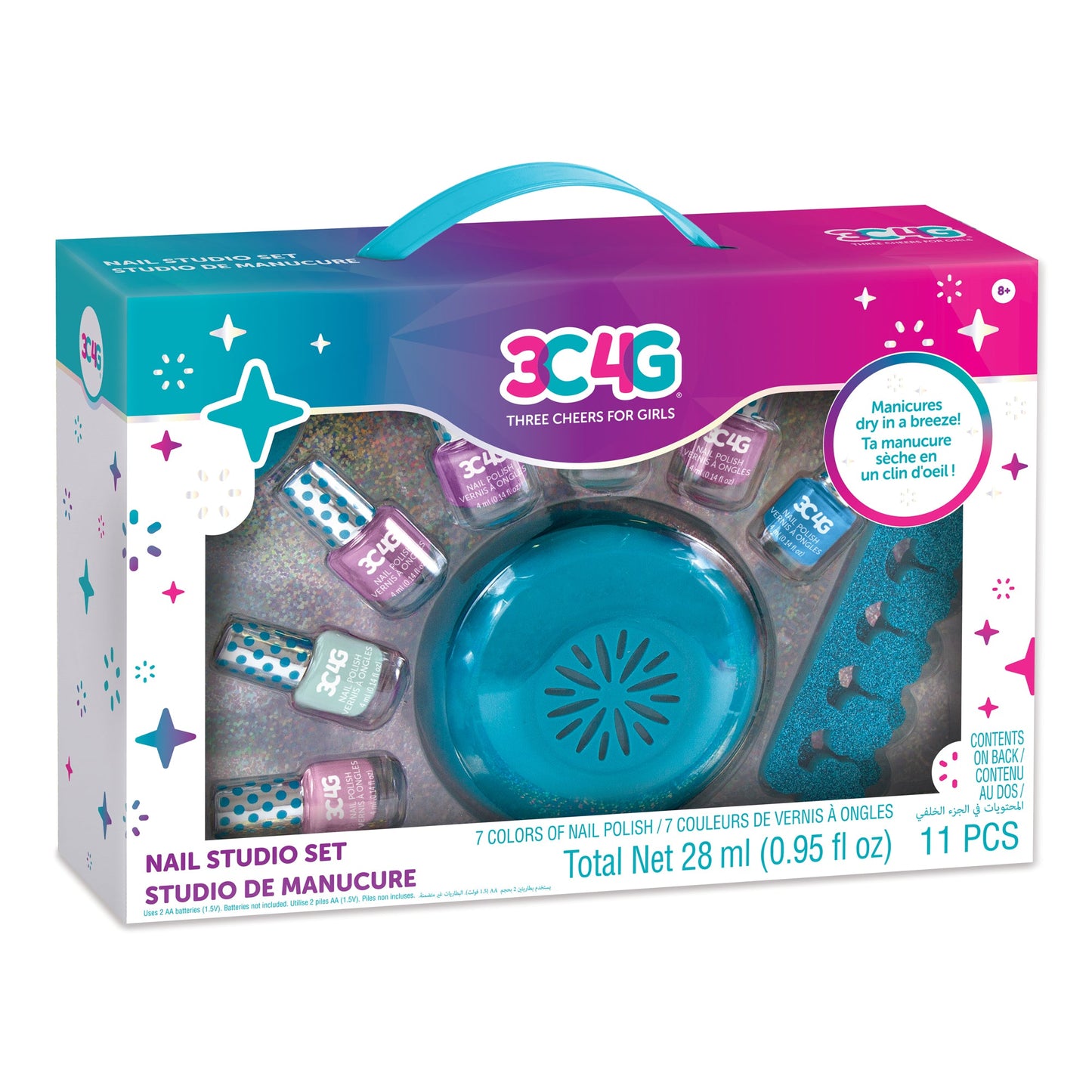 Bộ Sơn Móng Tay Kèm Máy Làm Khô MAKE IT REAL 43235MIR