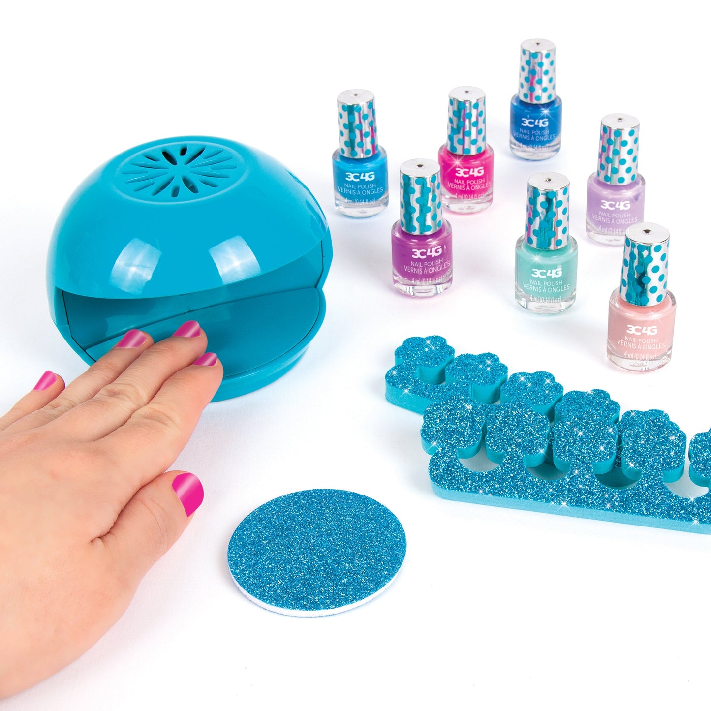Bộ Sơn Móng Tay Kèm Máy Làm Khô MAKE IT REAL 43235MIR