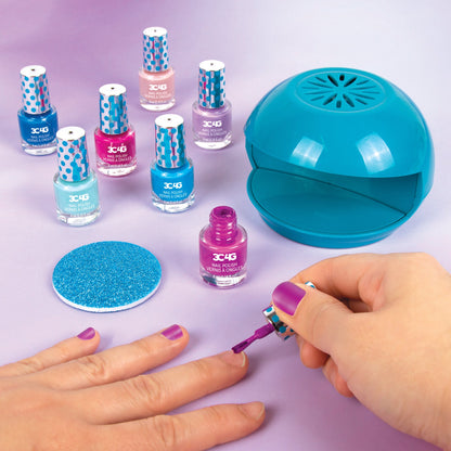 Bộ Sơn Móng Tay Kèm Máy Làm Khô MAKE IT REAL 43235MIR