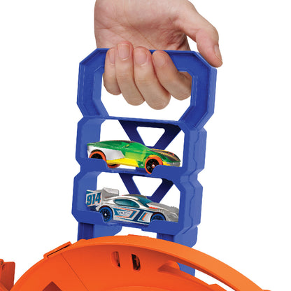 Bộ Thử Thách Đường Đua Xoắn Kép Xoay Vòng Hot Wheels HTK17