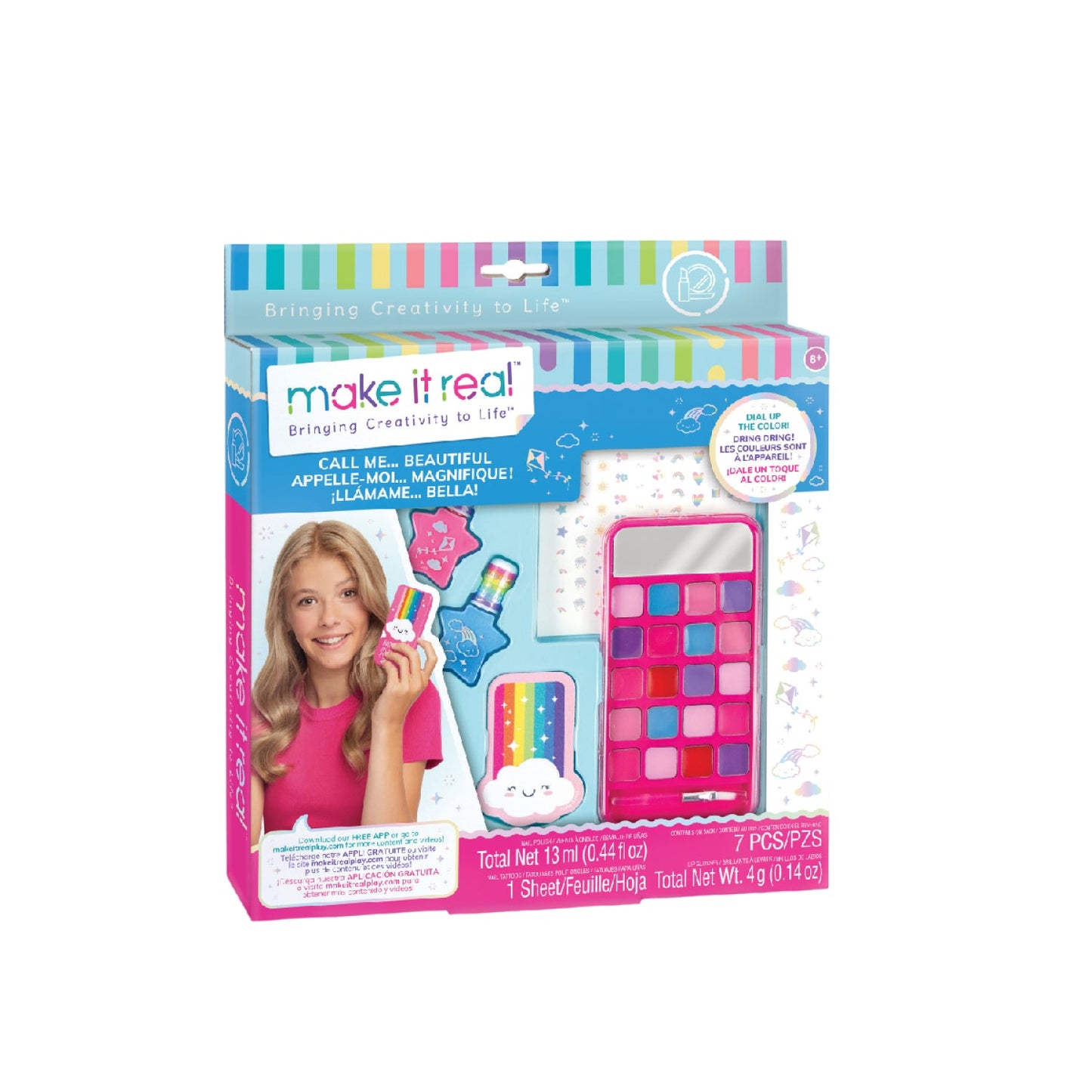 Bộ Trang Điểm Và Làm Móng Hình Điện Thoại Xinh MAKE IT REAL 2307MIR