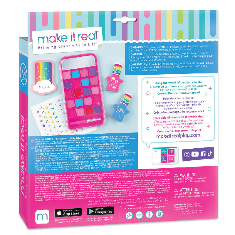 Bộ Trang Điểm Và Làm Móng Hình Điện Thoại Xinh MAKE IT REAL 2307MIR