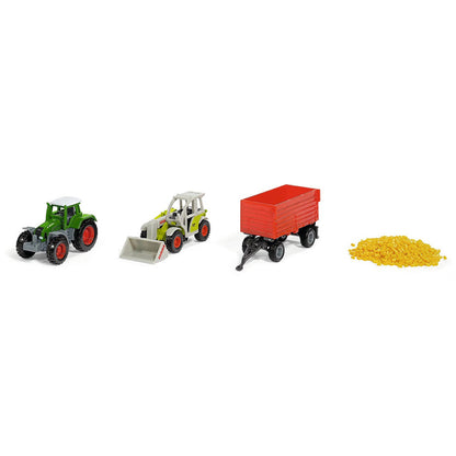 Bộ Quà Tặng 2 Mô Hình Xe Và Bồn Chứa Nông Nghiệp SIKU 6304