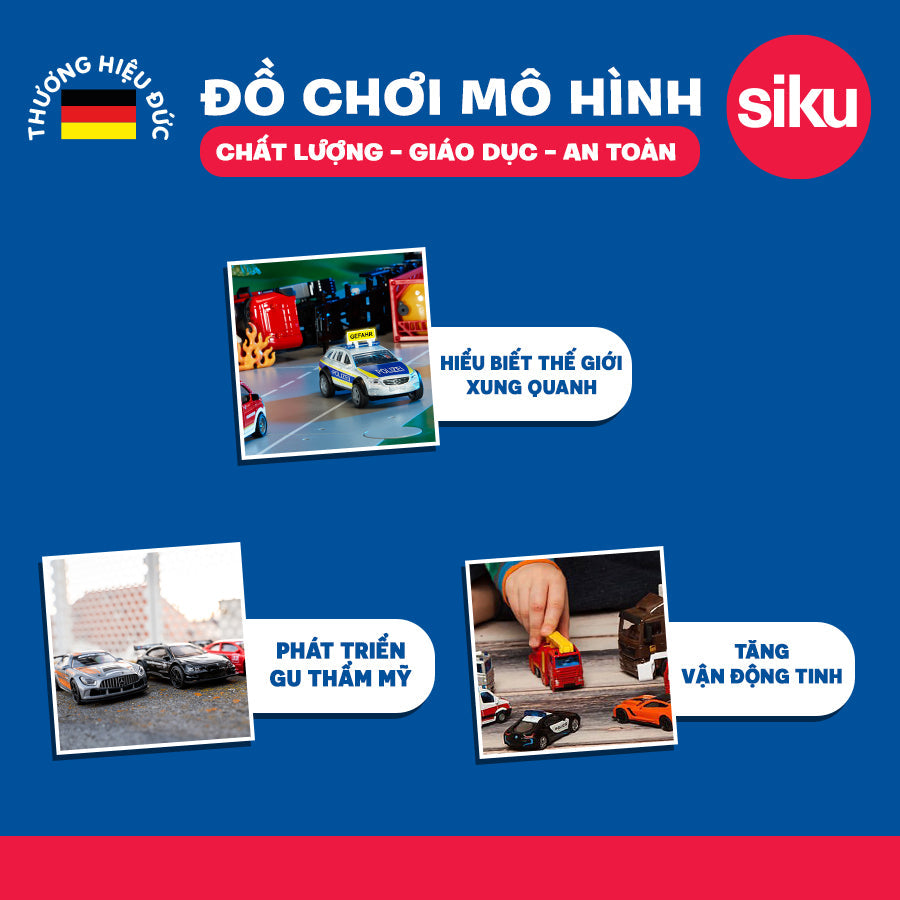 Bộ Quà Tặng 2 Mô Hình Xe Và Máy Bay Mùa Hè SIKU 6325