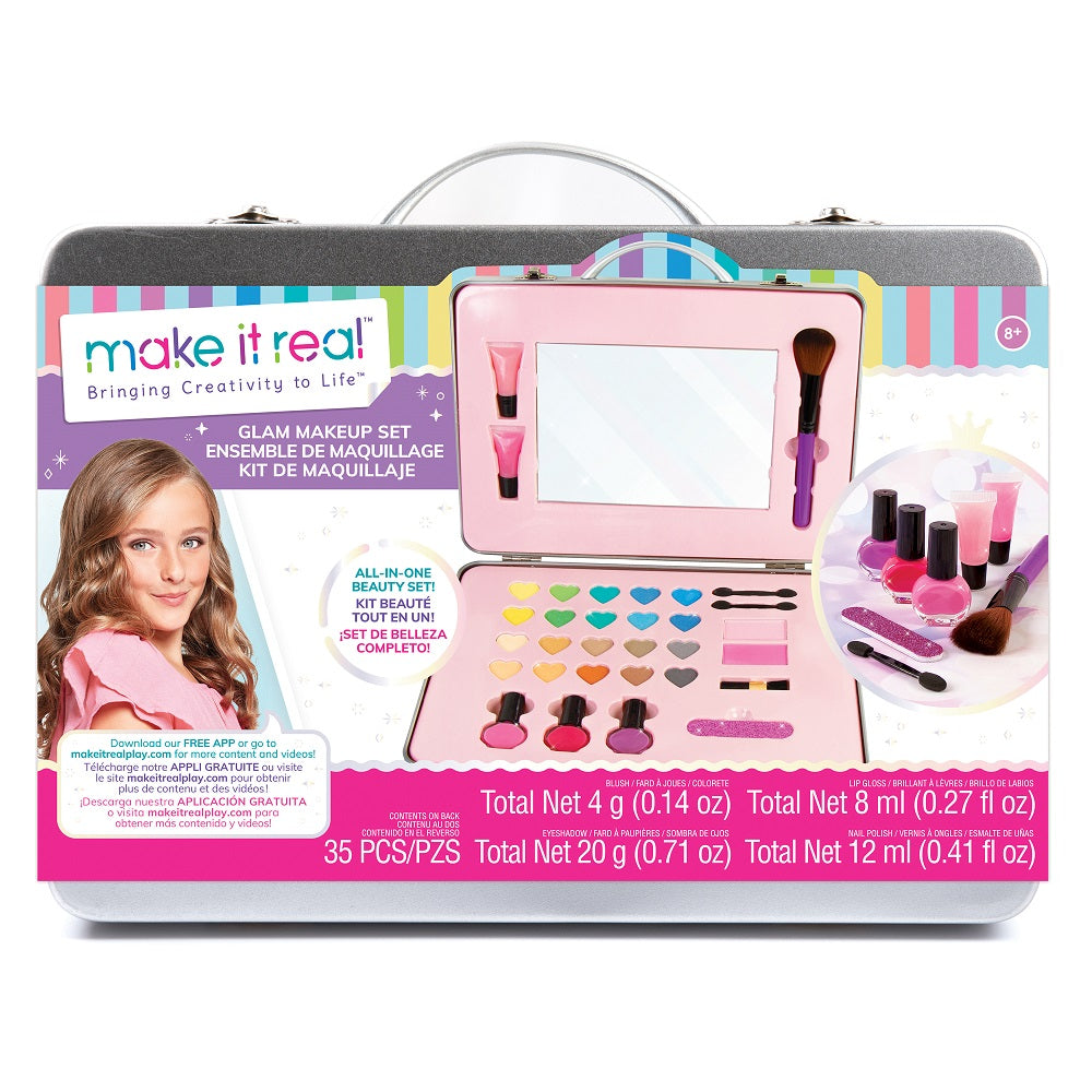 Bộ Dụng Cụ Trang Điểm Màu Hồng Sành Điệu MAKE IT REAL 2506MIRA